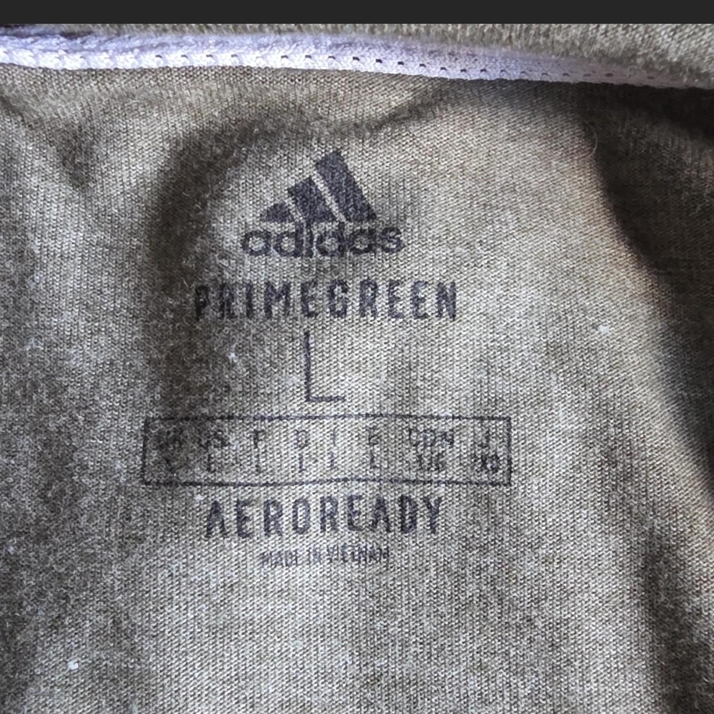 Adidas Men's Green Hoodie with Striped Sleeves Size L - Picture 3 of 4